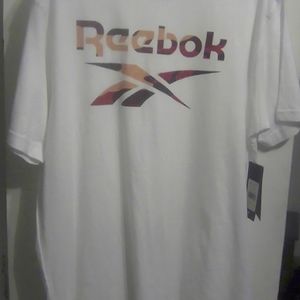 Reebok shirt, medium, white tee
